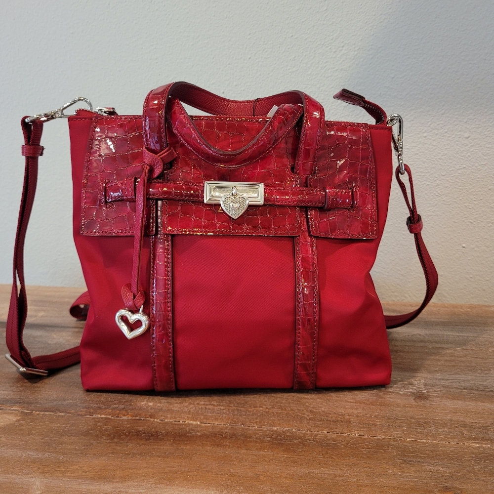 NWT Brighton Red "Bentley Bellissimo" Convertible Purse